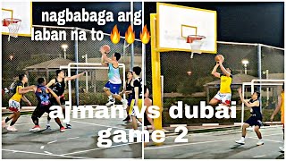 ajman vs dubai game 2 || basketball game || highlights || dubai UAE || crossover || vlog 44