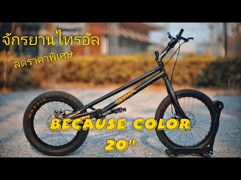 ลดราคา จักรยานไทรอัล Because Color 20" พร้อมรีวิว