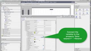 WinCC Unified V16: connect trends to the Trend control and Export it as CSV