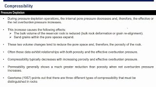 Rock Compressibility & Pressure Depletion