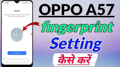 OPPO A57 me Fingerprint lock kaise lagaye | How to Set fingerprint lock in OPPO a57 | OPPO a57