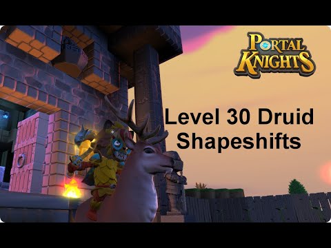 Portal Knights - Level 30 Druid Shapeshift Gameplay.