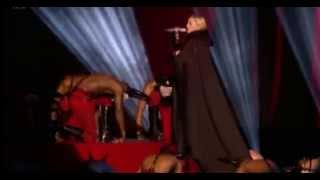 Madonna falls off stage at the Brits awards