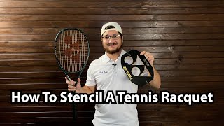 strings makeup for tennis racket collectors * STENCIL plexiglas 2 mm 