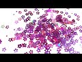 GlitterHippo.com Holographic Shape Glitter - Purple Flowers - Flower Glitter