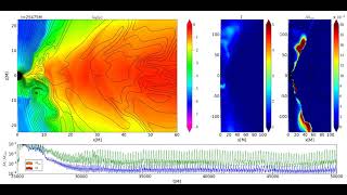 Stellar transits through accretion flow: Evolution of Run A