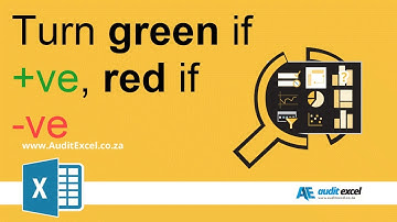 Turn cell green if positive, red if negative