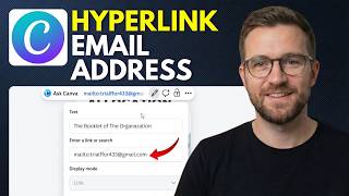 How to hyperlink an email address in Canva (Step By Step 2026)
