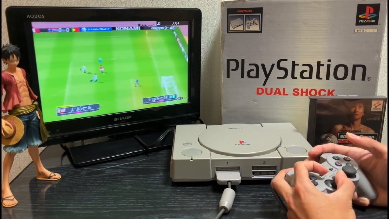 Gameplay 4 Kaset PS1 hasil borongan!  Winning Eleven 2002 Game Bola Legend.