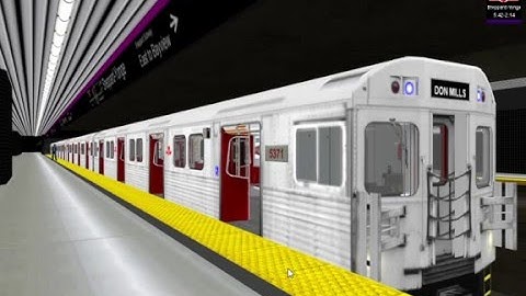 OpenBVE-TTC Line 4-Sheppard-Yonge - Don Mills (T1 alternate closing chime)