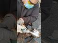 Cutting a Fire Extinguisher to Make a Smoker #metalart #diy #bbq
