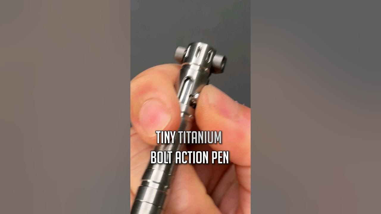 Mini Titanium Gun Bolt Pen: Edc Keychain Pen For Travel - Temu
