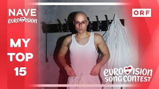🇦🇹 Eurovision 2026: My Top 15 (So Far)