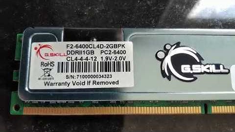 G.Skill DIMM 2 GB DDR2-800 Kit - F2-6400CL4D-2GBPK