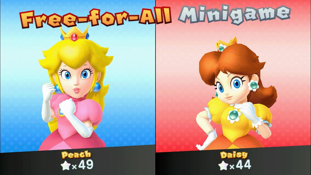 Mario Party 10 - Peach vs Daisy - Haunted Trail