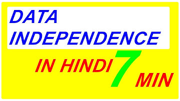 data independence in dbms in hindi
