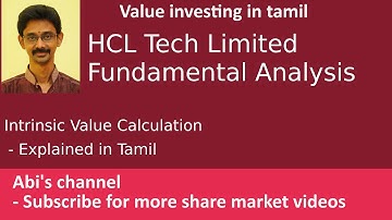 HCL Tech Fundamental Analysis | What is the intrinsic value? | Explained in Tamil