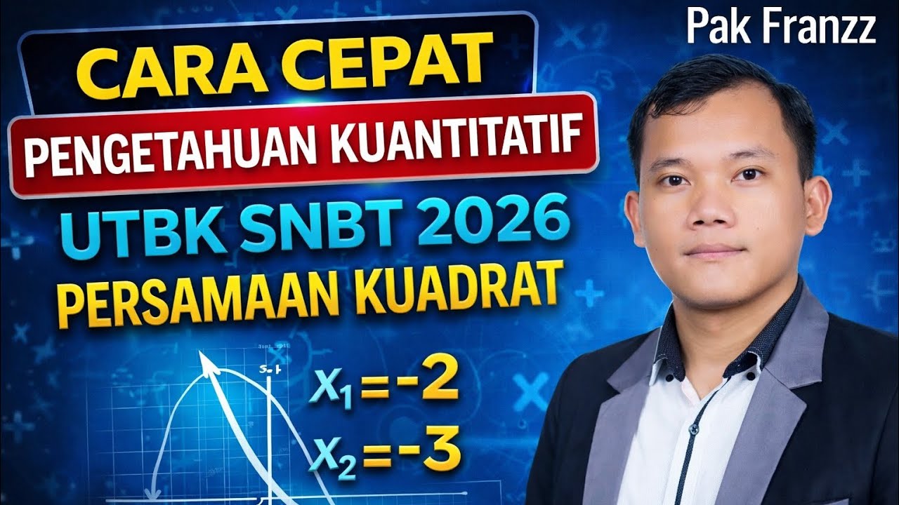 CARA CEPAT PK UTBK SNBT 2026 PERSAMAAN KUADRAT