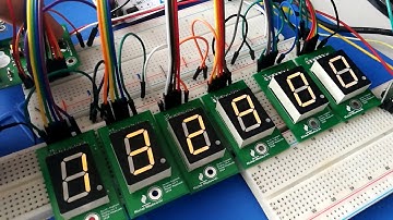 Seven segment display digital clock