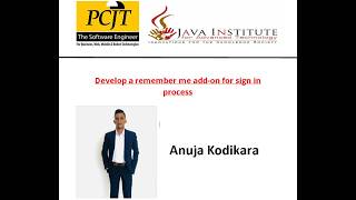 Remember Me Option | WEB Programming I | Java Institute