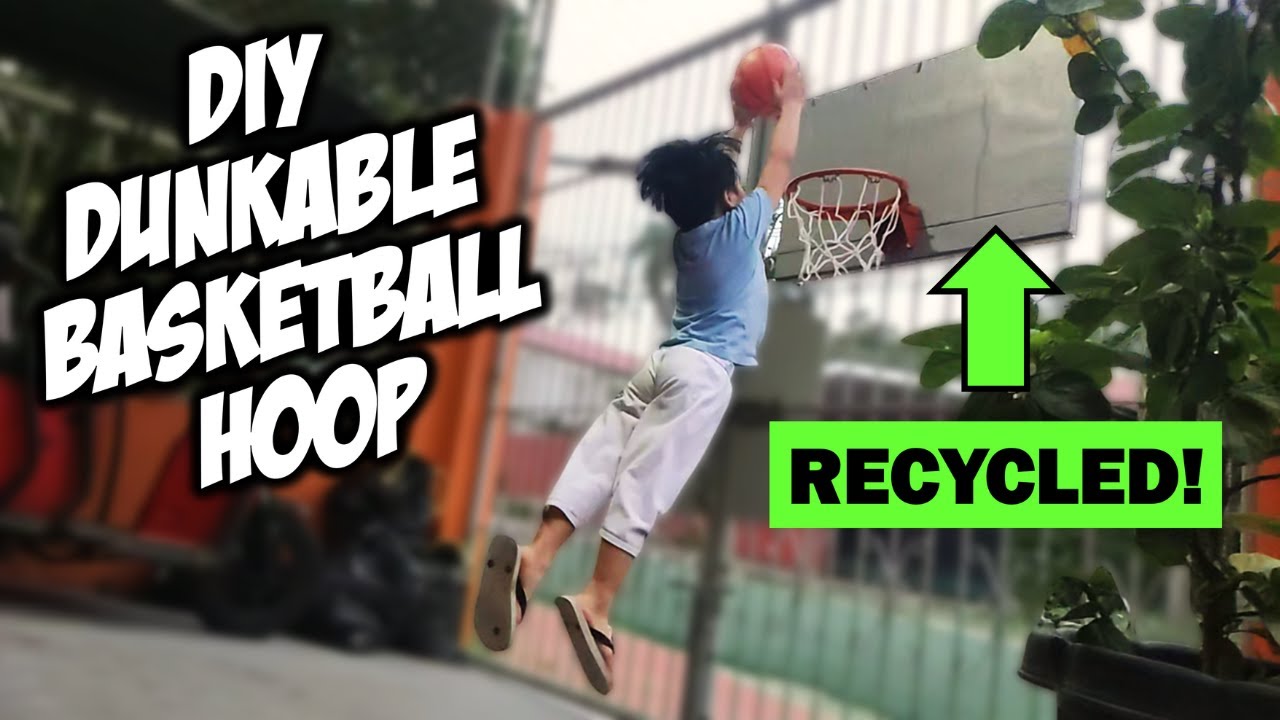 We Built a Dunkable Basketball Hoop from Trash!