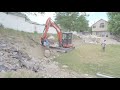 Utah boulder retaining wall contractor in action