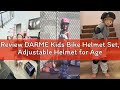 Review DARME Kids Bike Helmet Set, Adjustable Helmet for Ages 2-3-5-8-14 Year Boys Girls, Toddler Pa