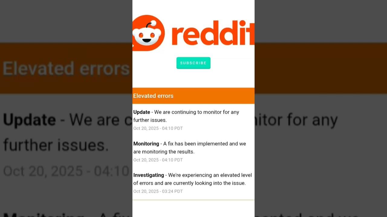 Reddit Is Down 