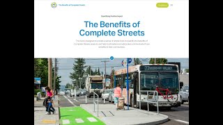 Measuring the Benefits of Complete Streets Tool - October 2021