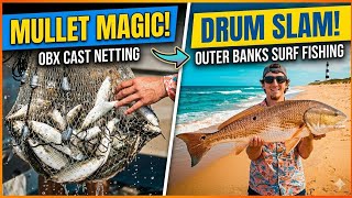 Outer Banks Surf Fishing 2026 (How to catch LIVE BAIT and go SURF FISHING) #obxoutdoors #obxfishing  screenshot 3