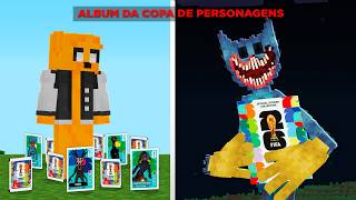 ALBUM de FIGURINHAS da COPA DO MUNDO com PERSONAGENS