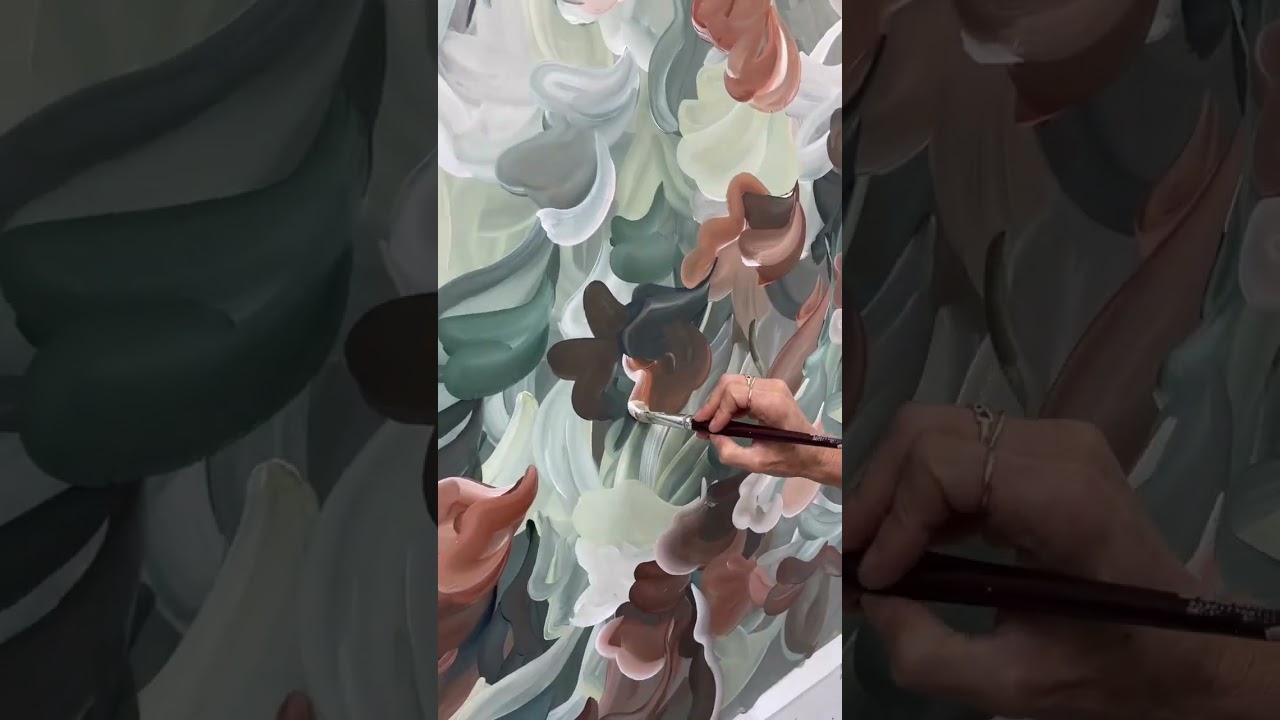 'Natures Zen' Original Art. Artist Amber Gittins Painting Video