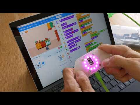 AI 3D Printed Videogame Controller using mblock halocode