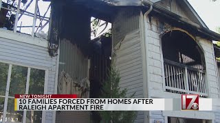 Red Cross helping 10 people displaced by Raleigh apartment fire