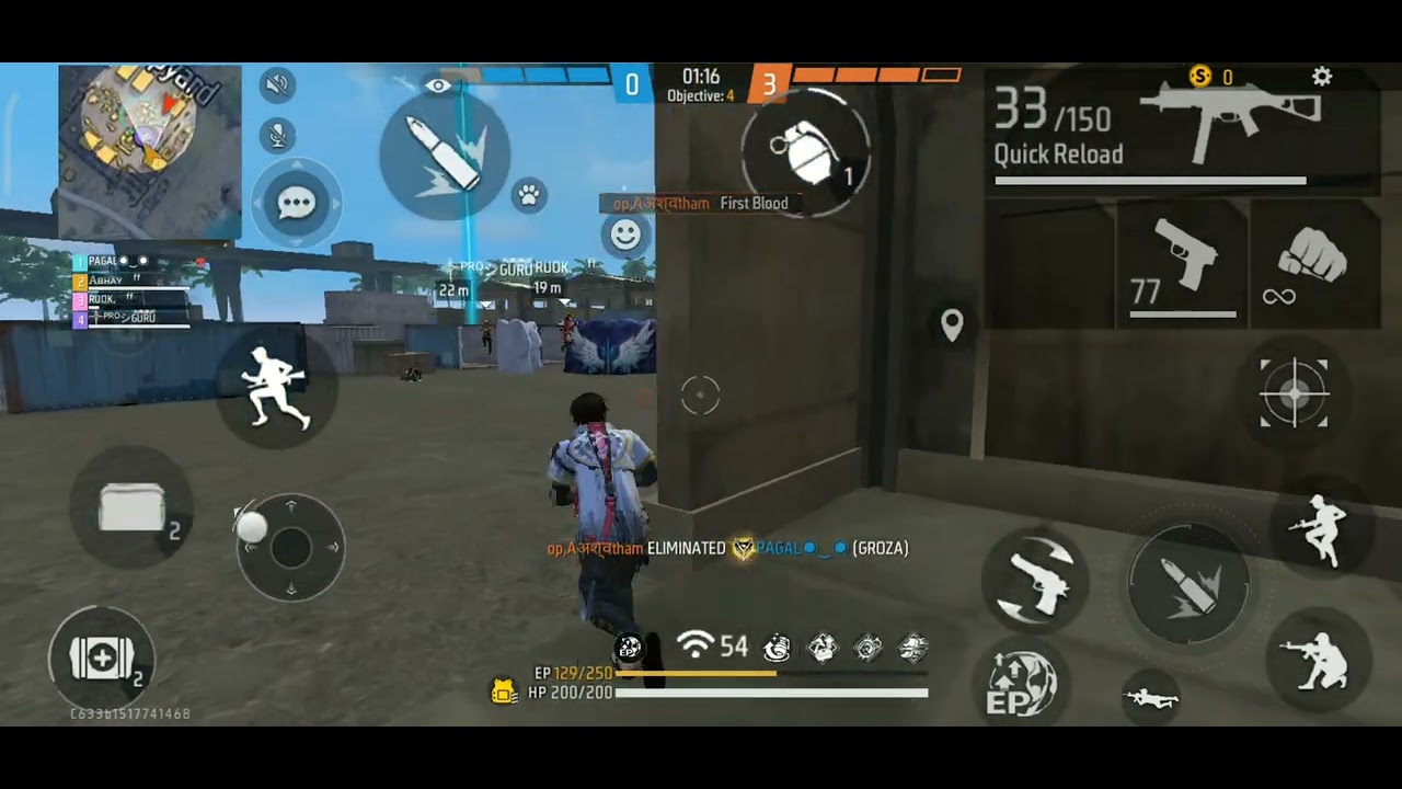 ff pro player - YouTube