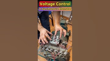 Voltage Control in synchronous Alternator. #ces #ashu #threephase #synchronousmachine #synchronous