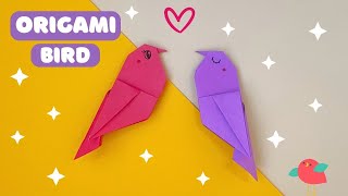 Bird origami training _ easy origami