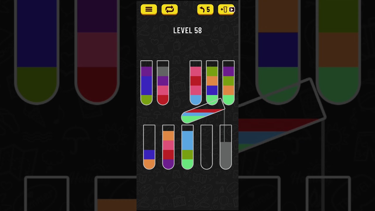 Water Sort Puzzle - level 58