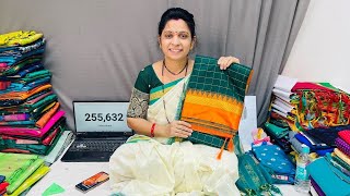 soft silk paithani live |pure silk||Wedding season | shubham paithani yeola #paithan screenshot 4