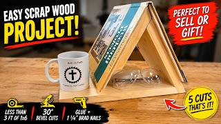 5 Cuts, Scrap Wood, and DONE! Beginner Woodworking Project