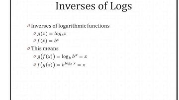 A2 8.4 Logarithmic Functions Part 1