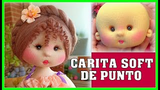 CARITA de muñeca SOFT DE PUNTO CON OREJITAS VIDEO2