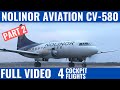 NOLINOR AVIATION CV-580 | PART 2 | COCKPIT VIDEO | FLIGHTDECK ACTION