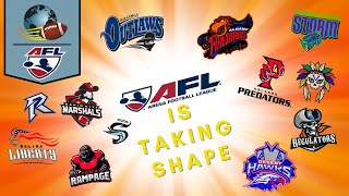 ARENA FOOTBALL LEAGUE IS TAKING SHAPE