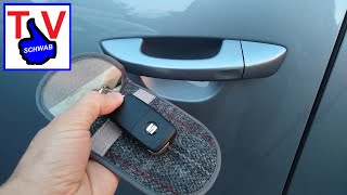 Keyless Go Schutz Bzw. Schutzhülle Gegen Diebstahl Im Test Keyless Go Entry Protection Box Test