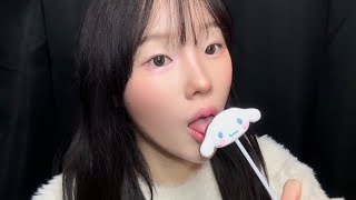 ☁️ 시나모롤 초콜릿 ASMR | Cinnamoroll Chocolate , Eating Sounds (No Talking)