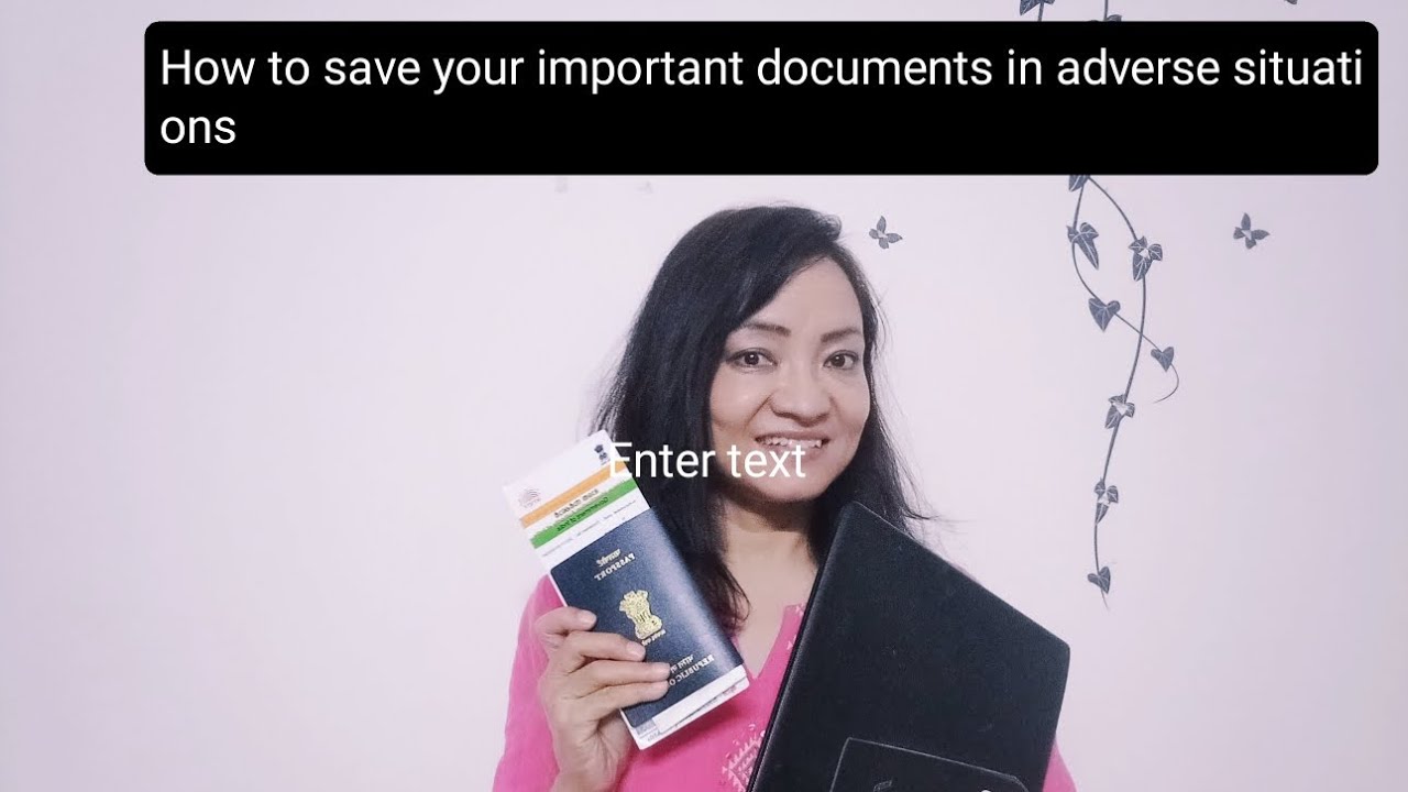 How to safeguard your important papers during dangerous situations. 