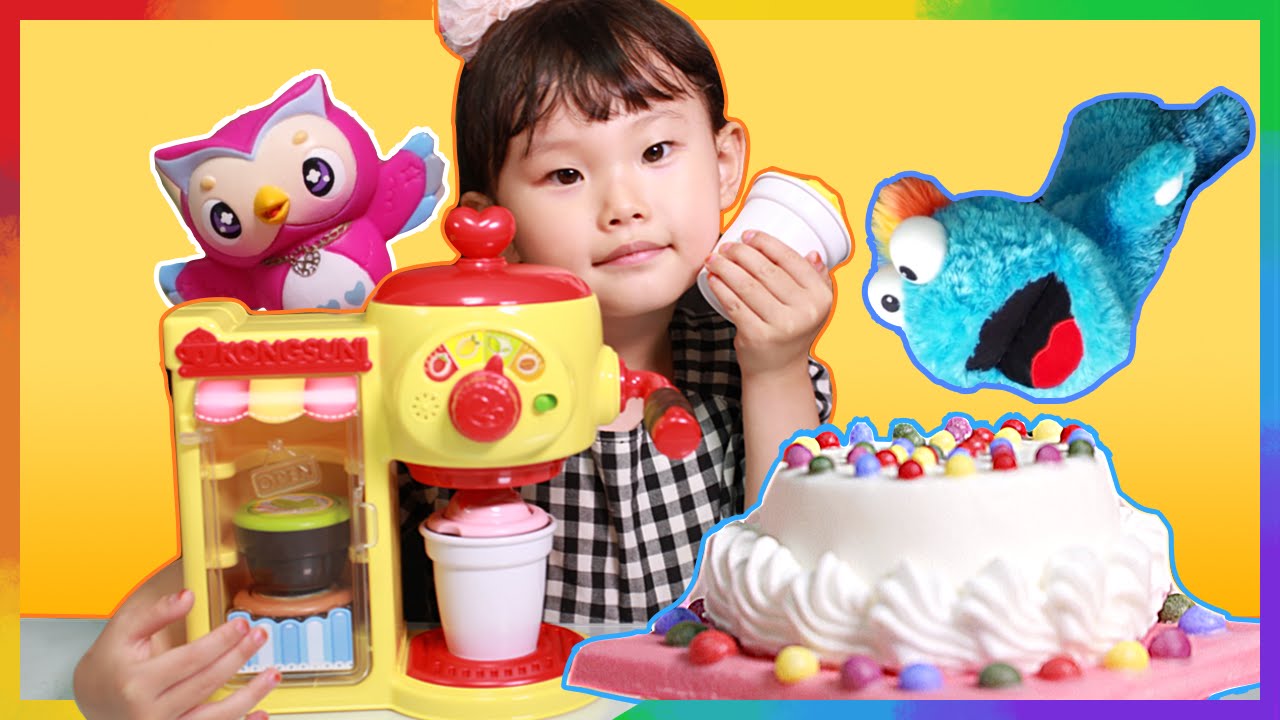 Пирог в небе? Kongsuni клубничный торт сладкое кафе игра LimeTube & игрушка
