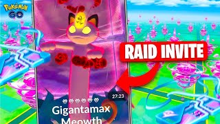Gmax MEOWTH | Raid Invite | Shiny Hunt | Rajlife