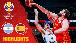 Argentina v Spain  Basketball Highlights  #FIBAWC 2019